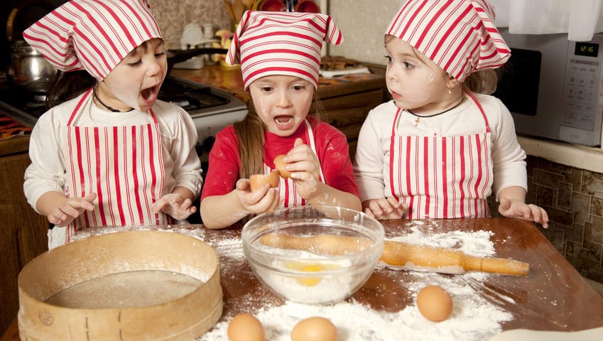 Everyday activities like baking are a great way to practice maths skills