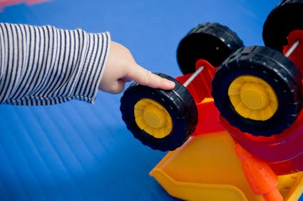 Autism in children often presents in an unusual fascination with moving objects