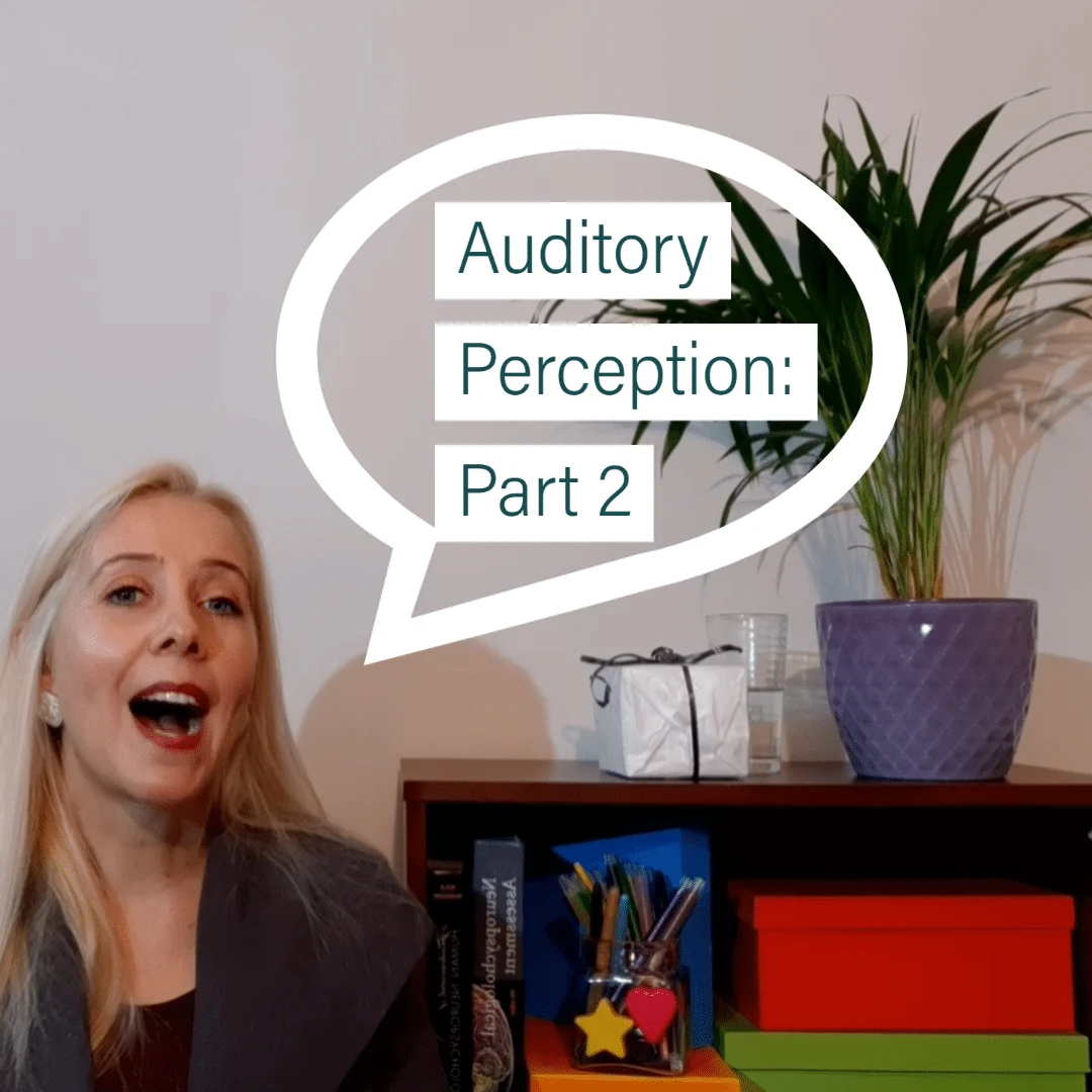Watch this third video in our Early Learning series on Auditory Perception here