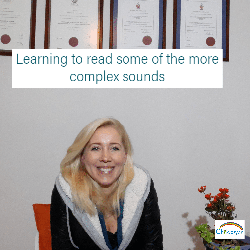 Learning to read: how to introduce more complex sounds