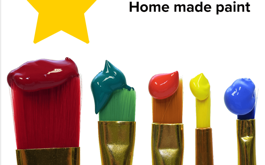 Parenting how to:  Home Made Paint